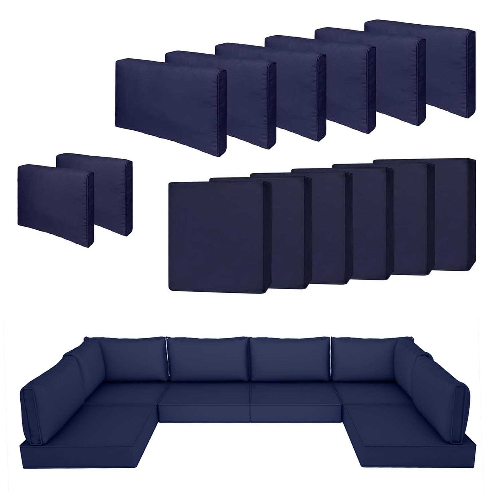 Amazon.com: SpaceHop 14 Piece Outdoor Patio Cushion Cover